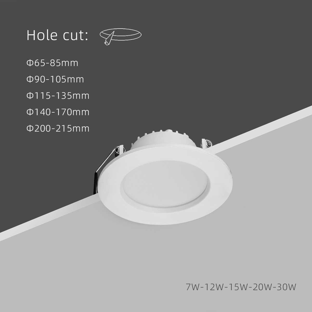 SLYNN Top Selling CCT Ultra Slim Panel Light Smart LED Recessed Lighting Dimmable Recessed Downlight For Indoor Lighting