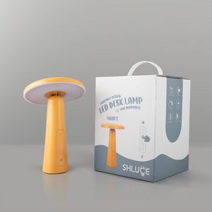 SLYNN Cordless Luxury Restaurant Battery Operated Touch Mushroom  Rechargeable Table Lamp Light LED Wireless