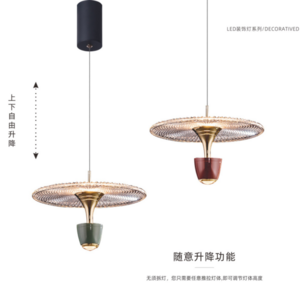 Gold Glass Luxury Hanging Lamps Fixture Suspended Linear Led Ceiling Home Decor Modern Chandeliers Pendant Light For Kitchen