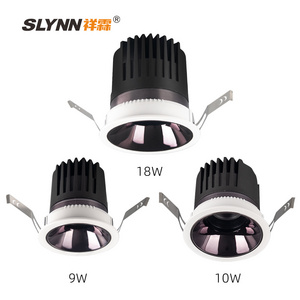 Good Quality Spot Lights Ceiling Recessed 9w 10w 18w Square LED Adjustable Anti-glare Dimmable LED Downlight