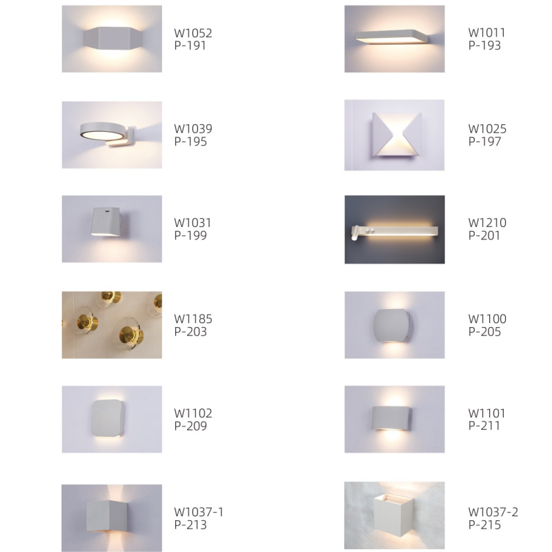 LED Wall Sconces AC220-240V Aluminum Lights Wall Mount Lamp for Living Room Bedroom Hotel Restaurant Lighting