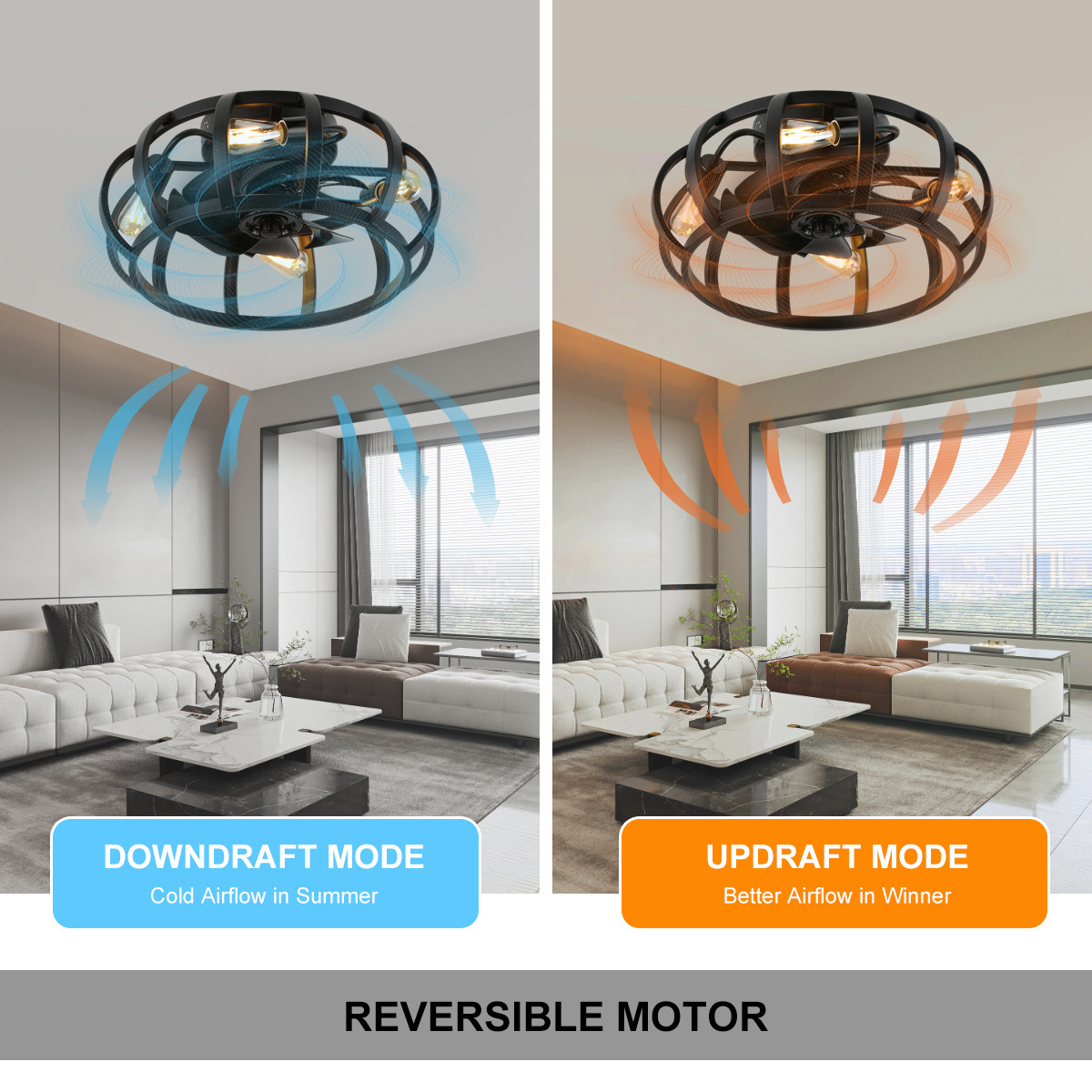 SLYNN Best Factory Price LED Ceiling Fans for Bedroom Modern Quite Ceiling Fans with LED Lights Remote Control