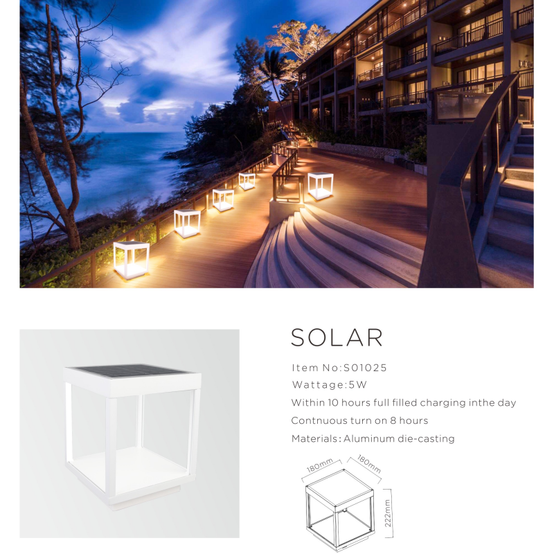 New Waterproof Outdoor Solar Camping Solar Lantern Landscape Wireless Rechargeable Decorative Park Garden Deck Lawn Lights