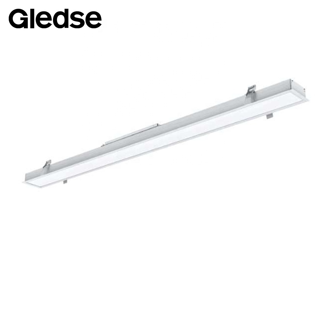 Dimmable Customized Chandelier Linkable Black Led Linear Lamp Hotel Office Shop Foyer 4000K Neutrual White Lighting Fixture