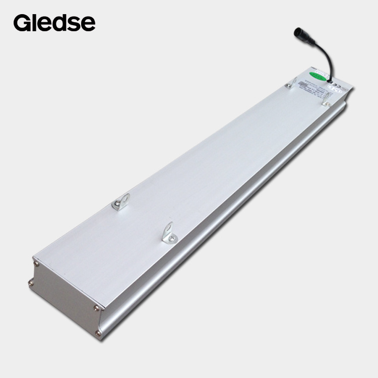 Foshan High quality chrome cement office acrylic led iron pendant linear light