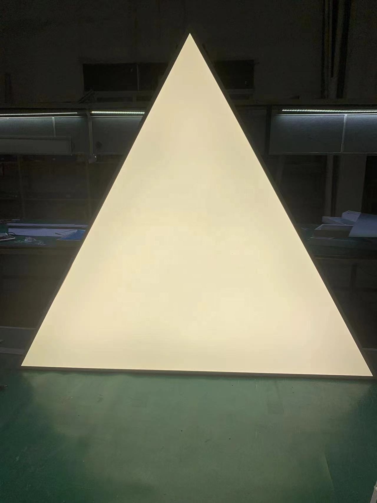 Factory Price Triangle LED Panel Ceiling Lights With Customized Shape For different projects