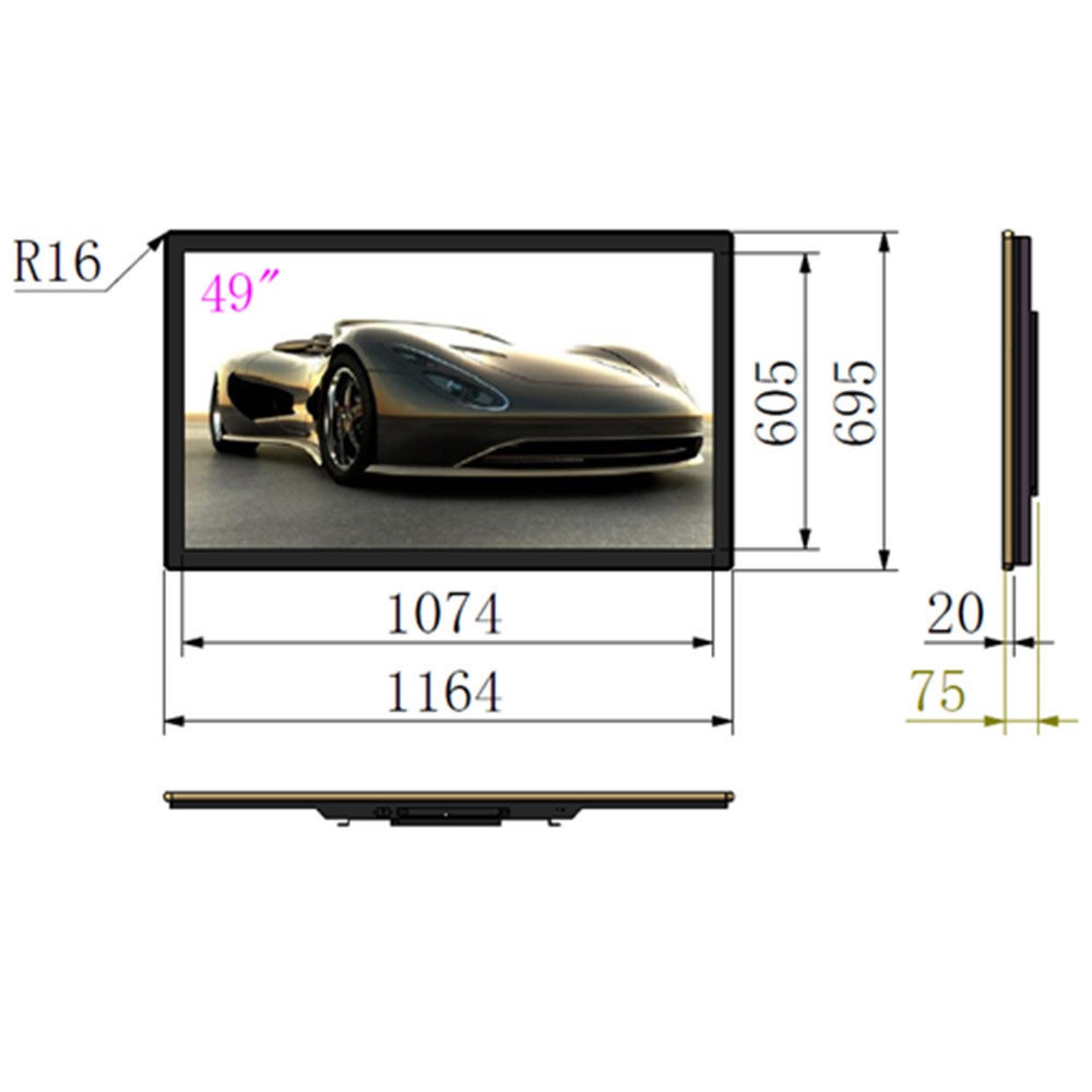 49 inch cheap embedded industrial mini desktop gaming android touch screen panel oem all in one pc