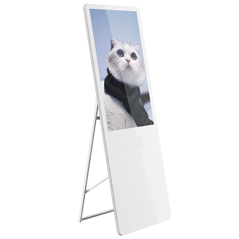 Bigger size 55inch Portable android advertising display lcd digital poster display wifi standing digital signage