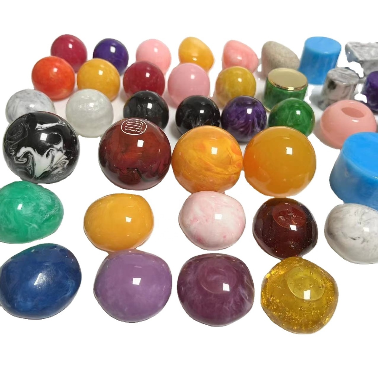 Wholesale New Design 35mm 38mm 50mm Custom Ball Round Resin Sphere Perfume Bottle Cap