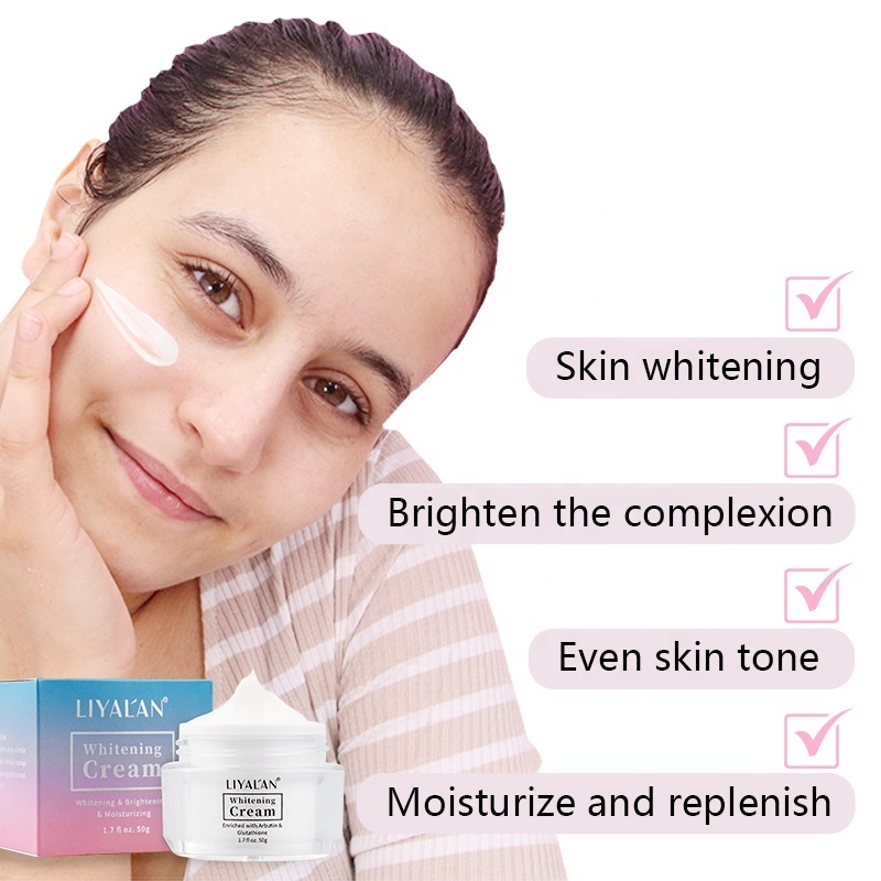 Whitening Cream Private Label Kojic Acid Arbutin Lightening Bleaching Whitening Face Cream For Dark Skin