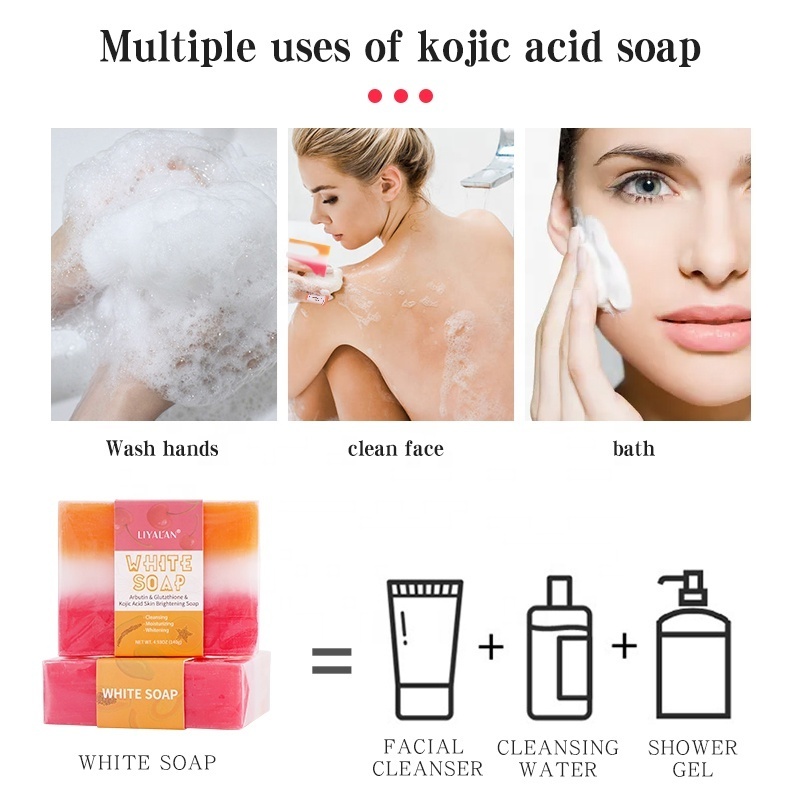 Whitening Soap Body Bath Arbutin Face Brightening Skin Lightening Kojic Acid Whitening Soap