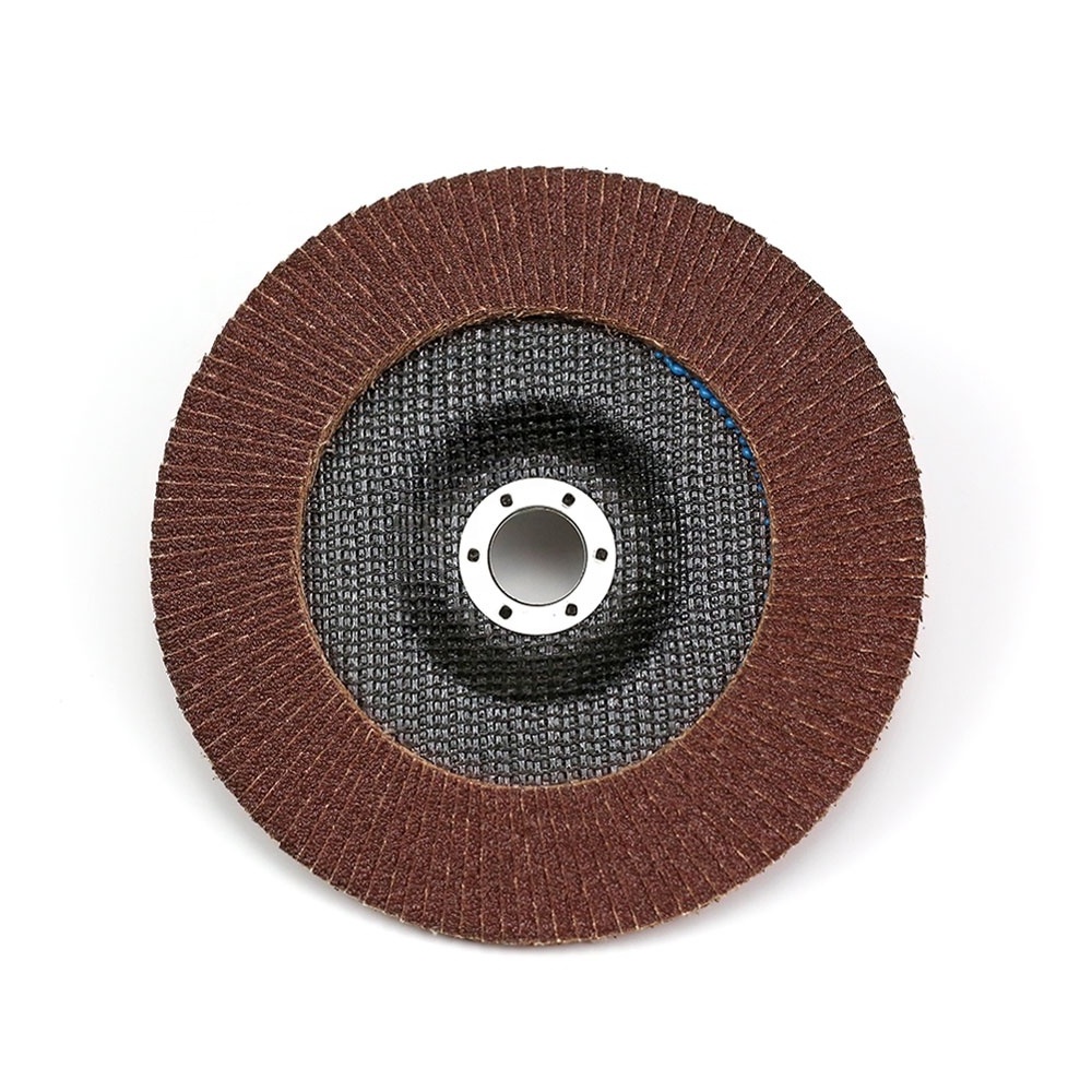 Flexible flower aluminium oxide alumina abrasive grinding and polishing flap disc wheel