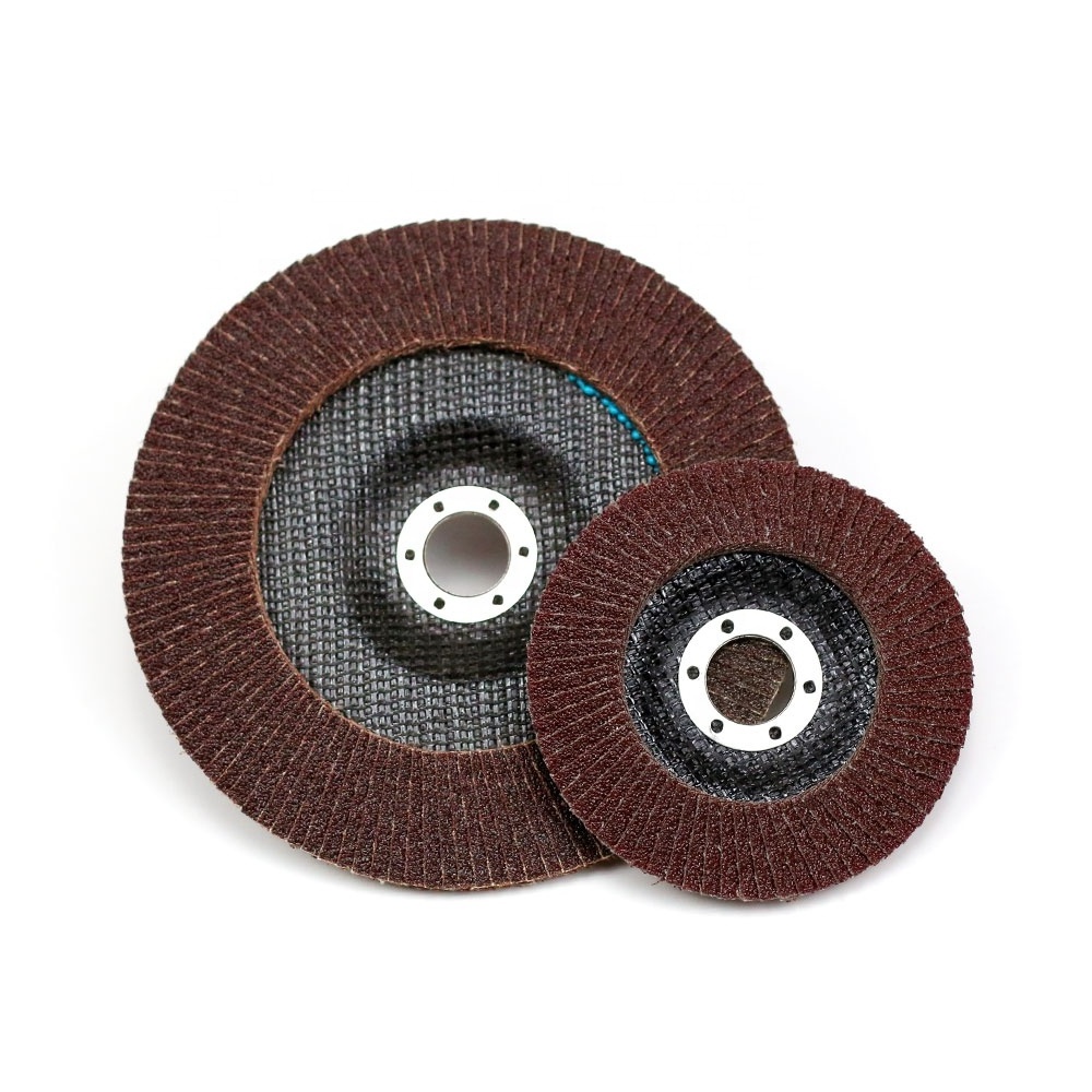 Flexible flower aluminium oxide alumina abrasive grinding and polishing flap disc wheel