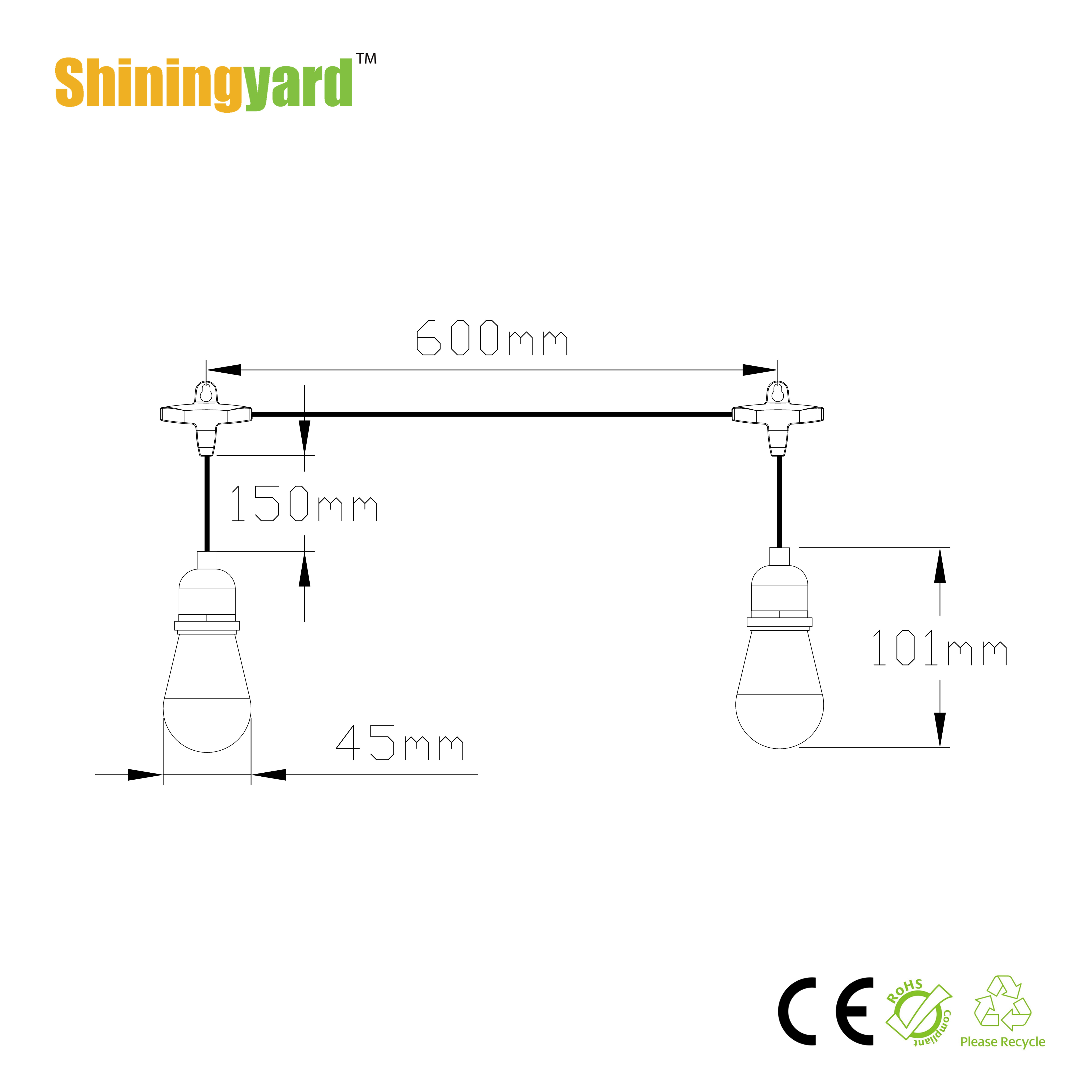 Commercial Grade Waterproof Outdoor LED Vintage Solar String Lights