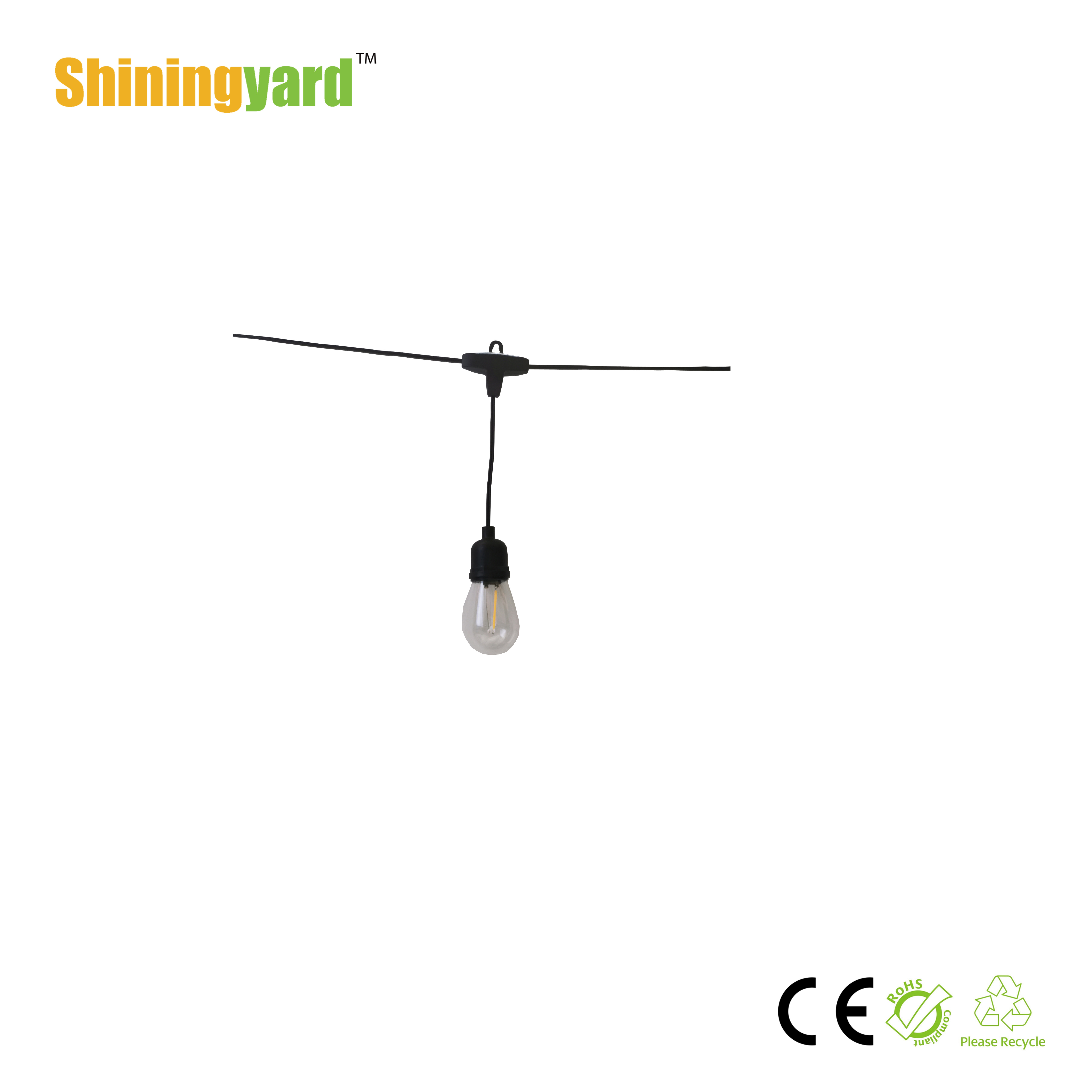 Commercial Grade Waterproof Outdoor LED Vintage Solar String Lights