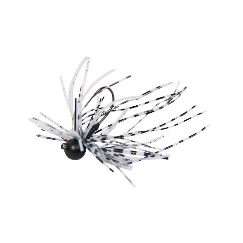 2.5g, 3.5g Premium Quality Artificial Hard Bait Tungsten Chatterbait Football Jig Heads Bucktail Skirt Saltwater Fishing