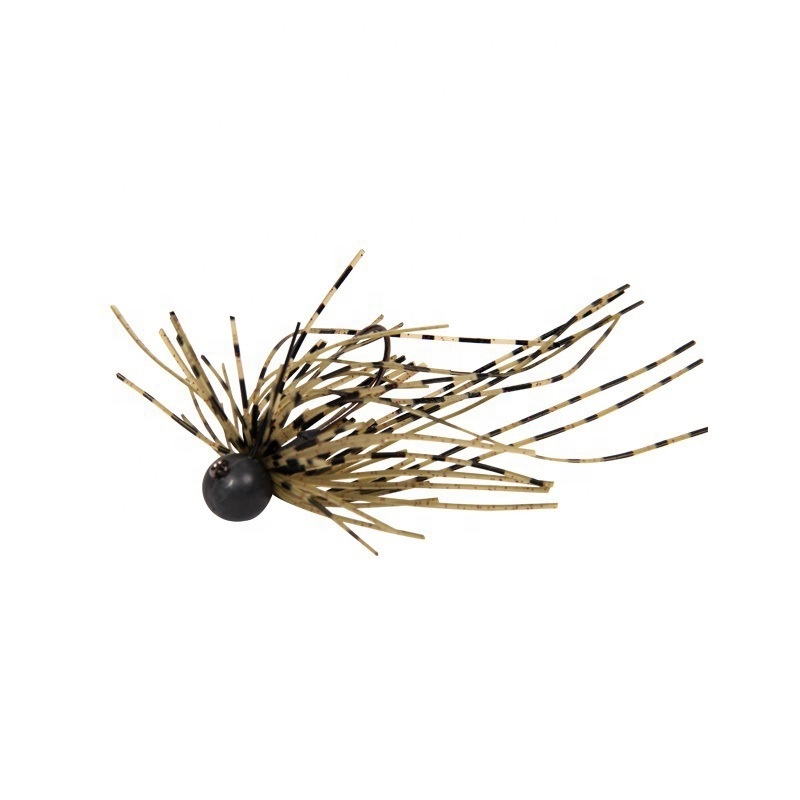 2.5g, 3.5g Premium Quality Artificial Hard Bait Tungsten Chatterbait Football Jig Heads Bucktail Skirt Saltwater Fishing