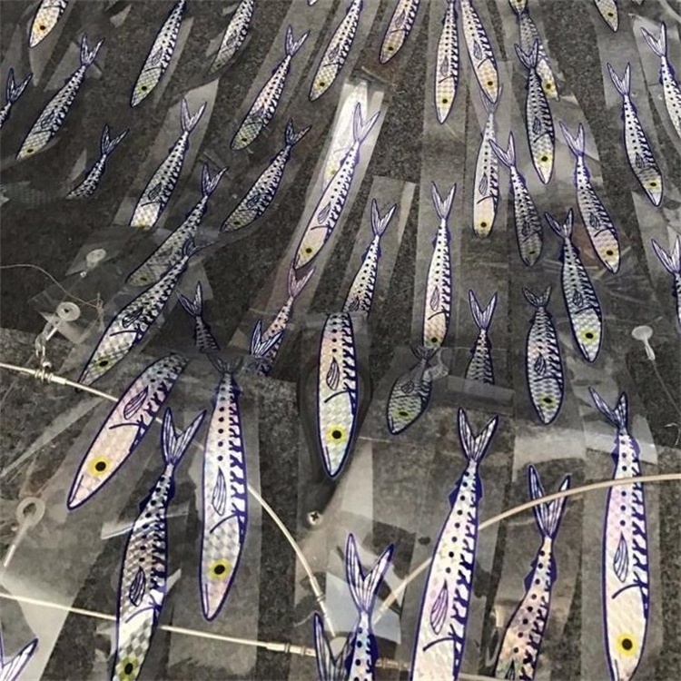 36Inch Dredge Teaser Game Fishing 96 Ballyhoo Holographic Strip teaser Lures Holographic 3D Fishing Stripe Teaser