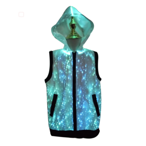 LED dance glowing fiber optic Costumes for nightclub DJ stage performance