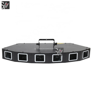 Stage lighting led rgb full color 6 eyes lazer light dj disco laser lights for night club