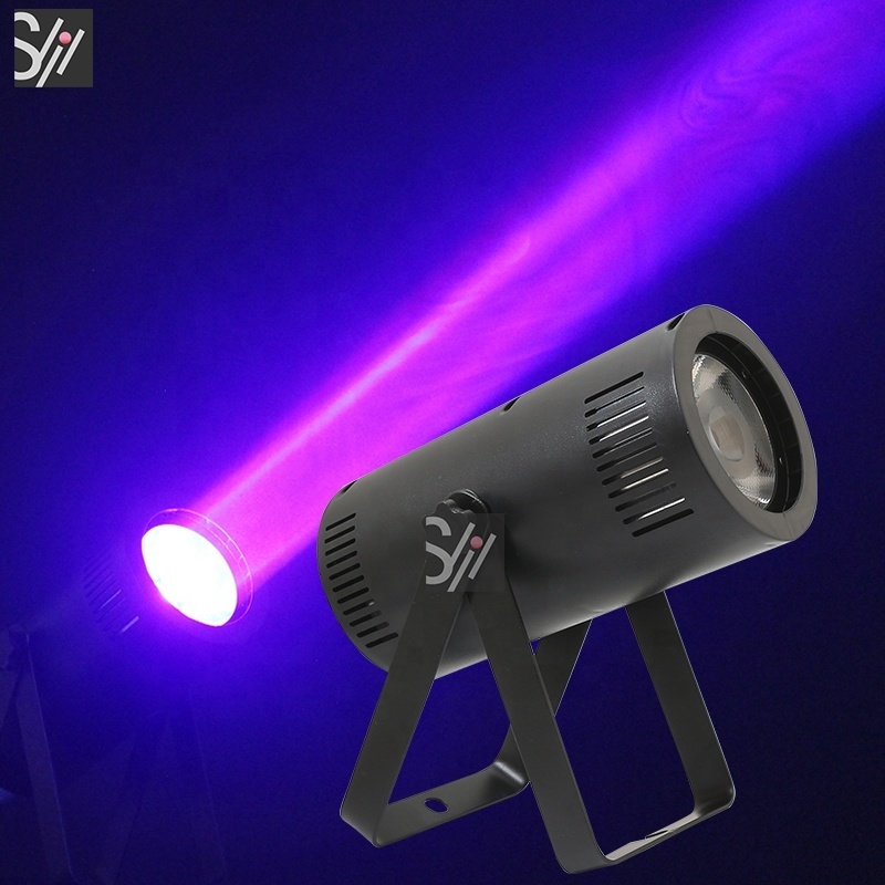 Factory wholesale dj equipment disco pinspot lights dmx 15w rgbw 4in1 mini beam led pin spot light