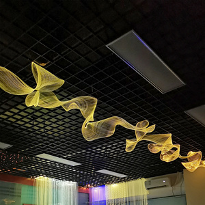 Fiber Optic Star Ceiling Light LED Fiber Optic Light Mesh Netting Kit - Star Ceiling Wedding - Luminous Stars for Ceiling Cinema