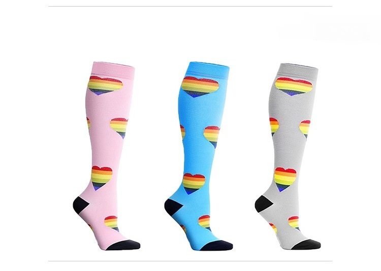 Long Unisex Compression Socks Sports Warm Socks Boots Stockings Women Men Breathable Knee Socks Fit For Edema Varicose Veins