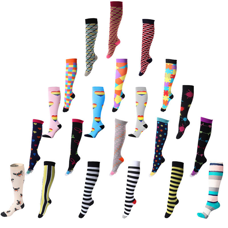 Long Unisex Compression Socks Sports Warm Socks Boots Stockings Women Men Breathable Knee Socks Fit For Edema Varicose Veins