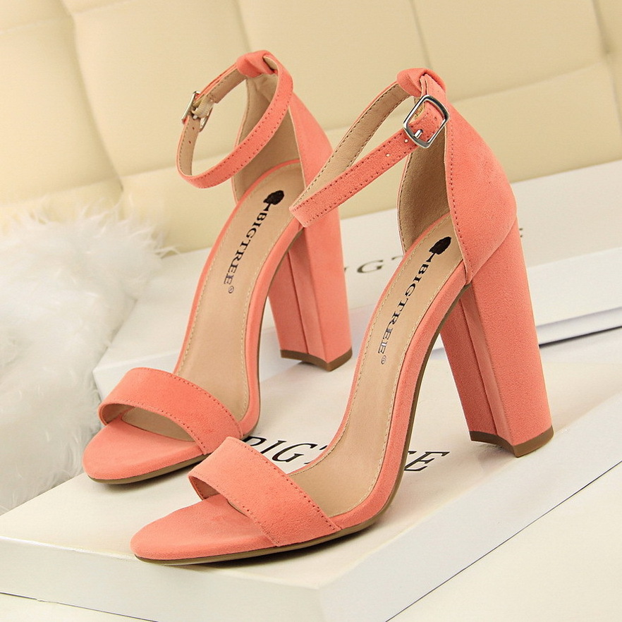 big tree 13.5 CM heel Women Pumps High Heels New Ladies Shoes Fashion Women Sandals Sexy Platform Sandals square heel summer