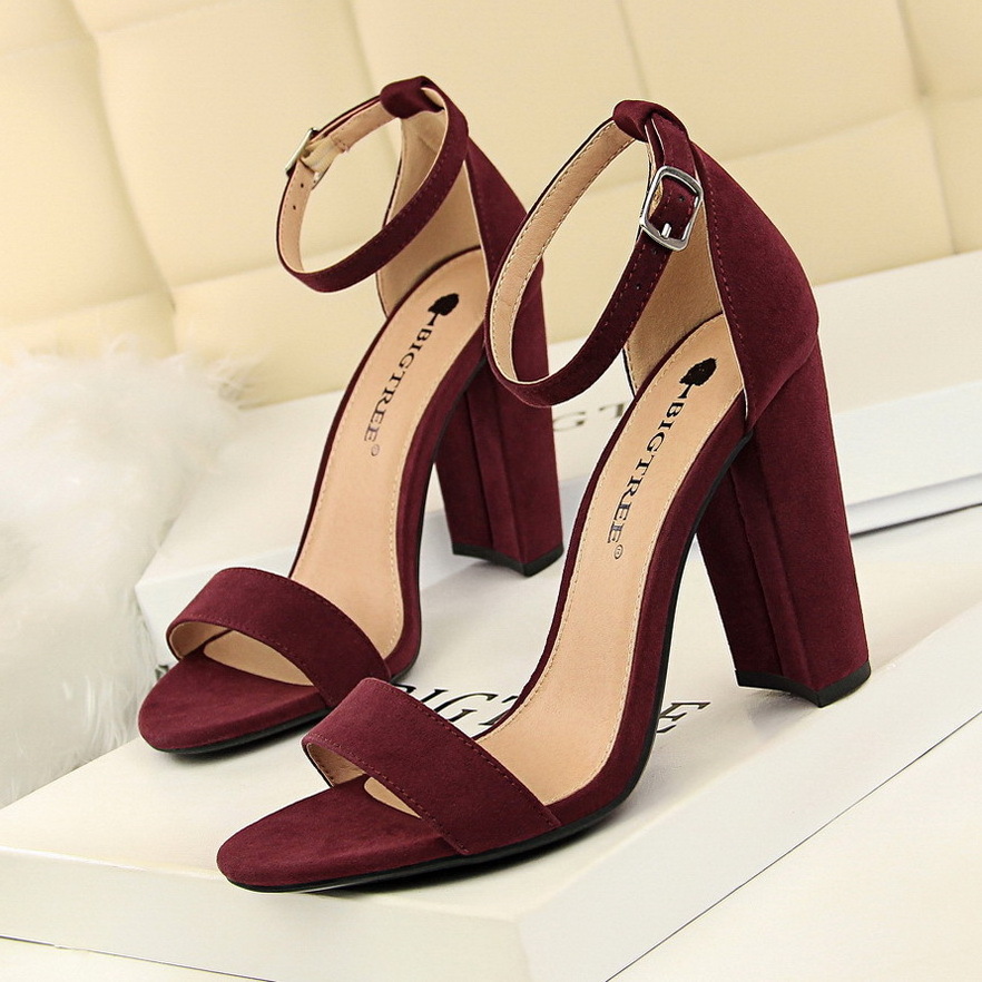 big tree 13.5 CM heel Women Pumps High Heels New Ladies Shoes Fashion Women Sandals Sexy Platform Sandals square heel summer