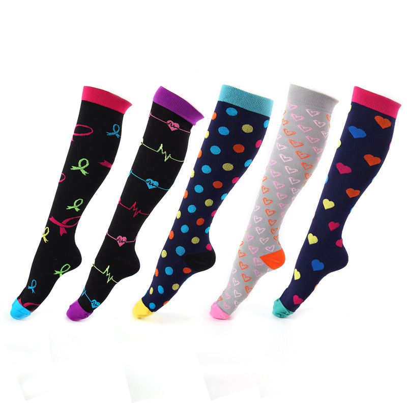 Long Unisex Compression Socks Sports Warm Socks Boots Stockings Women Men Breathable Knee Socks Fit For Edema Varicose Veins