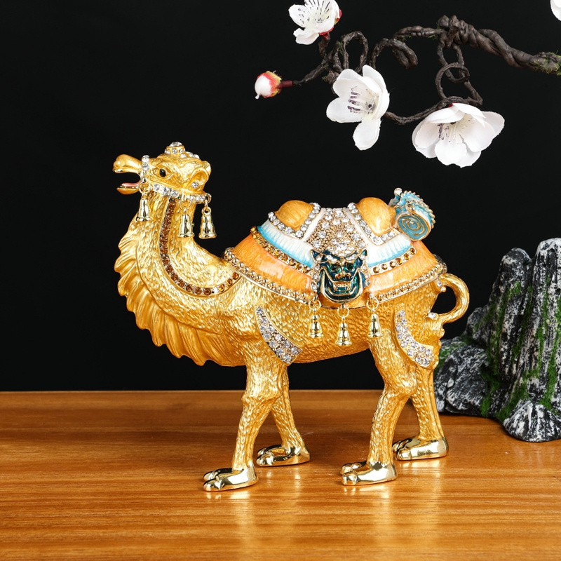 SHINNYGIFTS Large Size Camel Shape Trinket Box Egyptian Souvenir Gift Home Decorative Gift Box wholesales