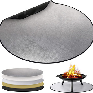 .Thick Heat Resistant Deflector Fireproof Mat/Ember Mat Triple Layer Fire Pit Pad, Firepit Protector, BBQ Mat for Large Fire Pit