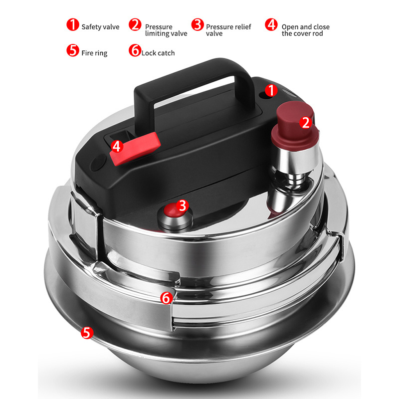 Korean Commercial Mini Stainless Steel Pressure Cooker High-Pressure Fragrant Rice magnetic pressure cooker rice pot