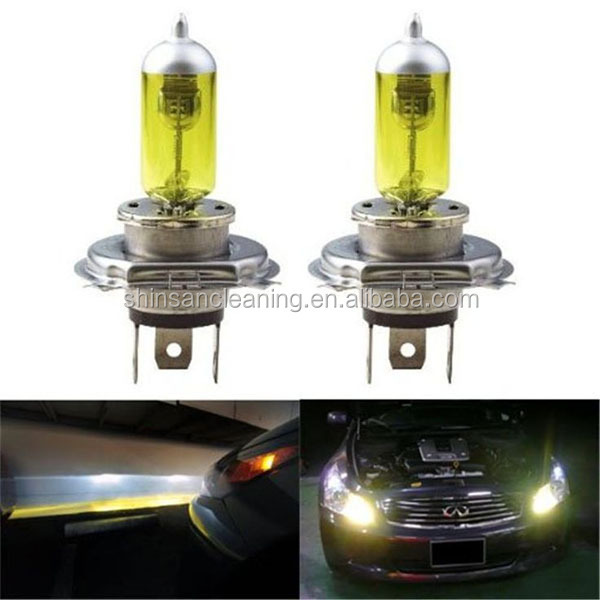 yellow light bulb h4/car halogen bulb/xenon h4 halogen bulb