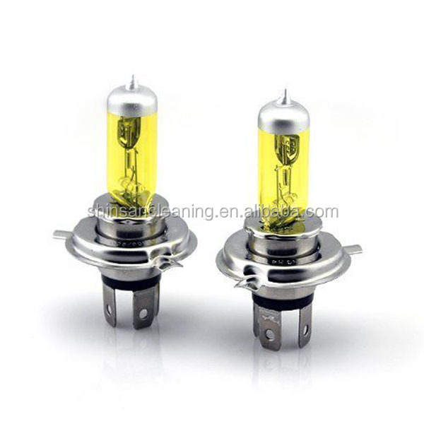 yellow light bulb h4/car halogen bulb/xenon h4 halogen bulb