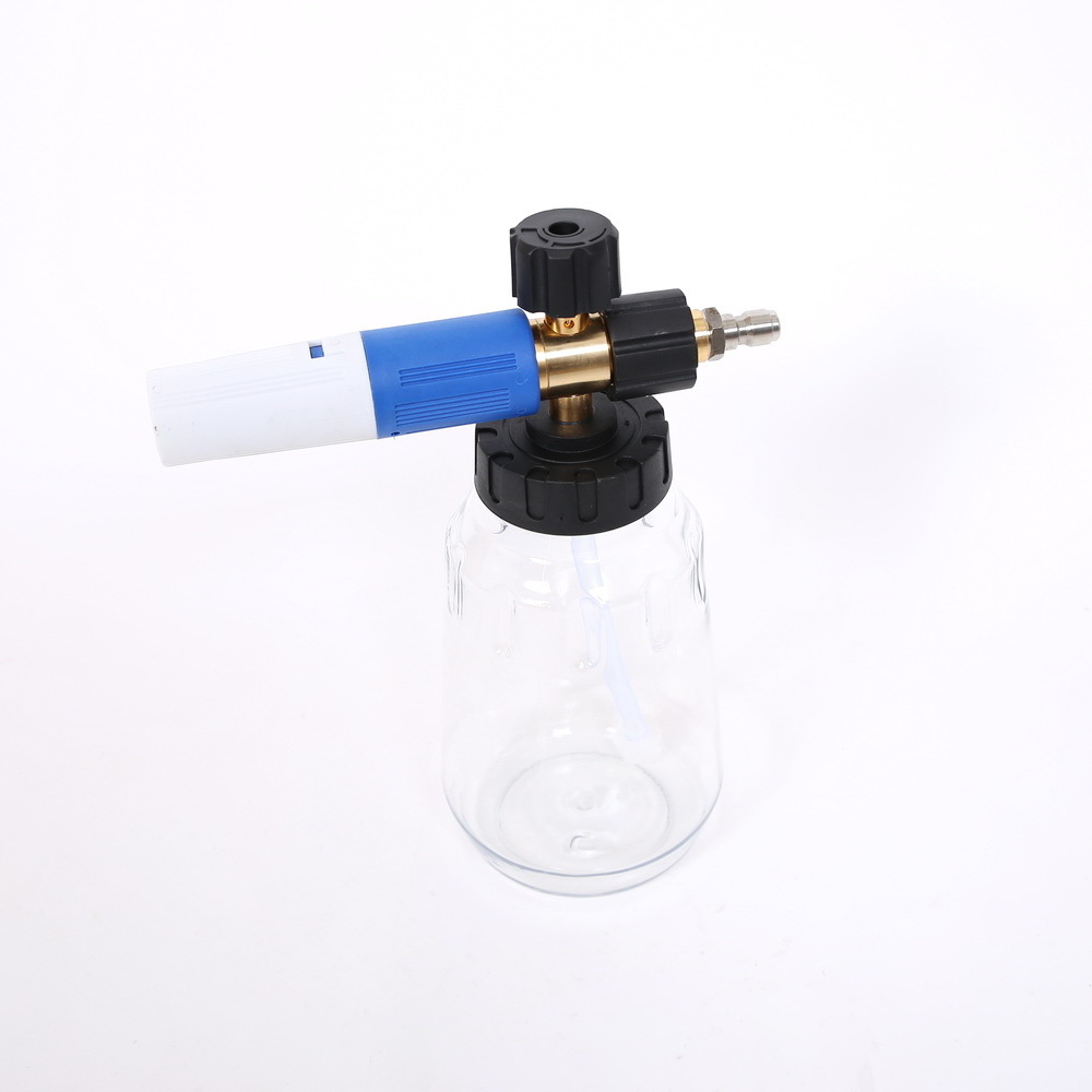 Transparent bottle high pressure washer car wash foam spray gun cannon lance