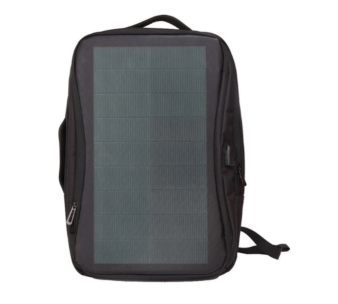 Backpack solar panel, Anti-water Power Solar Panel Battery Charger USB adapter thin film CIGS Portable solar chargeable backpack