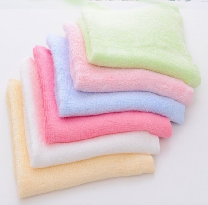 baby use microfibre towel bamboo towel 25x25cm face clean stand microfiber cleaning towel