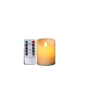 wax LED candle with remote control/glass cover LED candle light