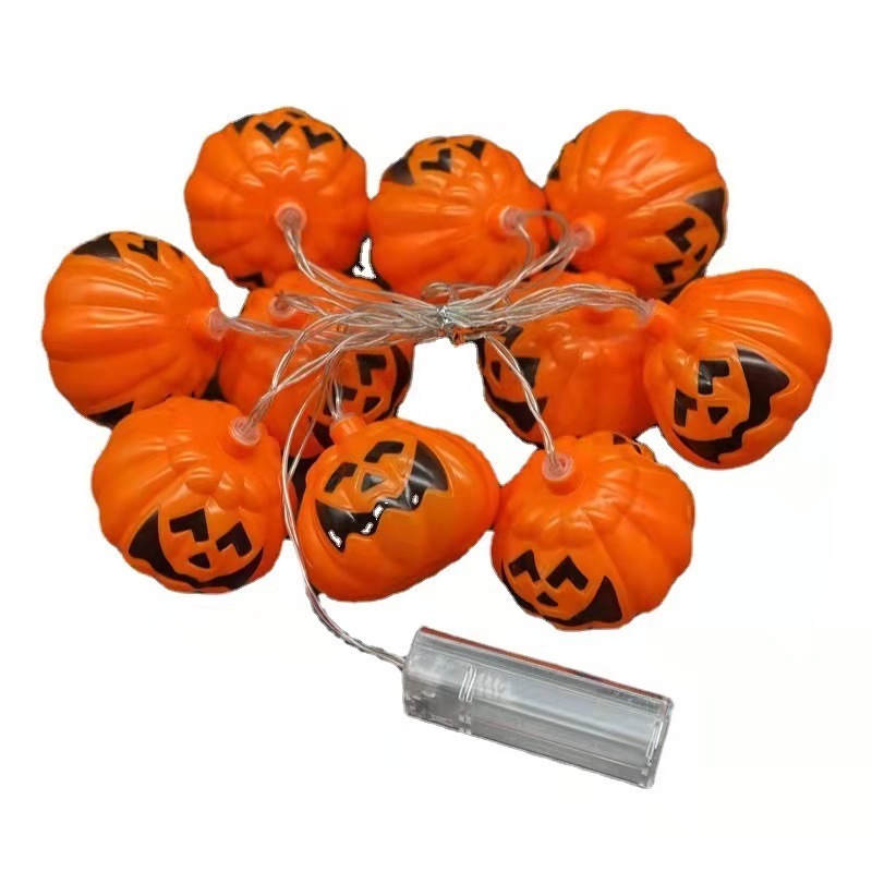 Led Decorative Halloween Pumpkin String Light With Battery For Holiday Halloween Decoration