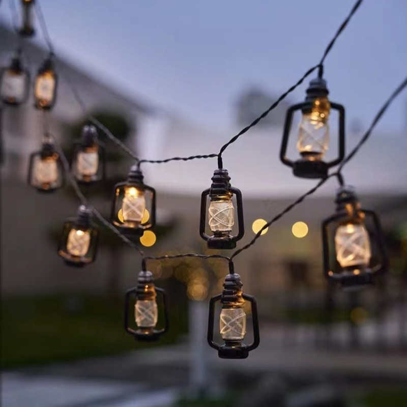 Wedding Party Outdoor Decoration  battery operated led String light with classical  lantern