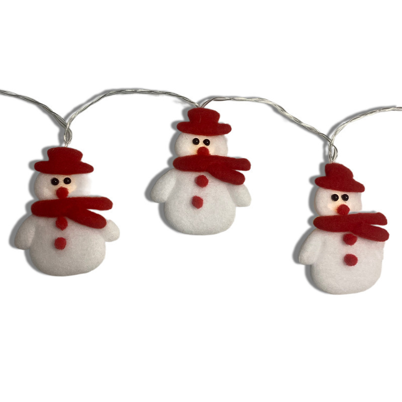 Christmas tree hanging snowman holiday battery powered Christmas string light for decorative lights