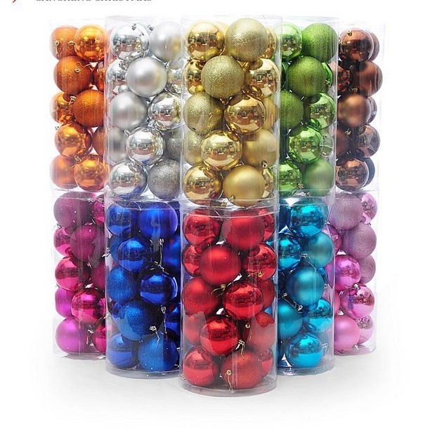 high quality Christmas tree decorations balls lights ball giant christmas baubles 15cm