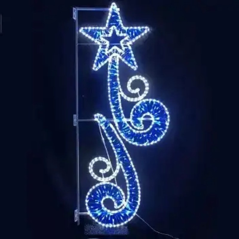 customizable height 220V 120V 100V 24V outdoor IP65 waterproof led Christmas rope motif lights