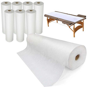 Wholesale Beauty Consumables Non woven bed roll disposable massage bed sheet massage table sheet