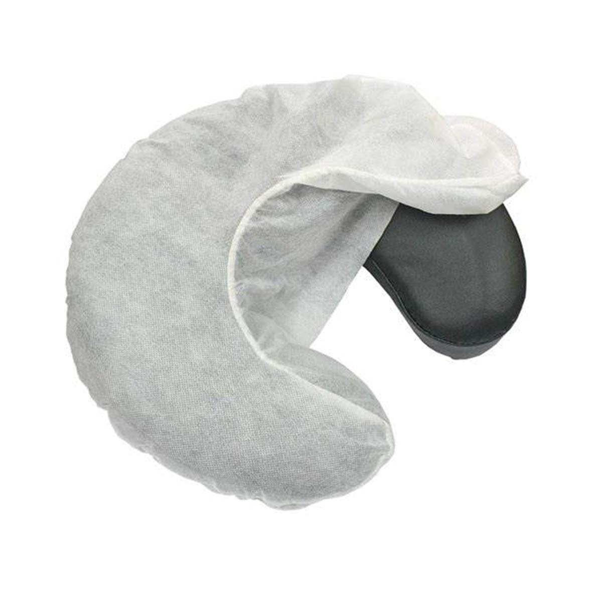 Spa Nonwoven Disposable fitted face cradle cover disposable beauty face rest cover for massage Disposable Fitted Face Rest Cover