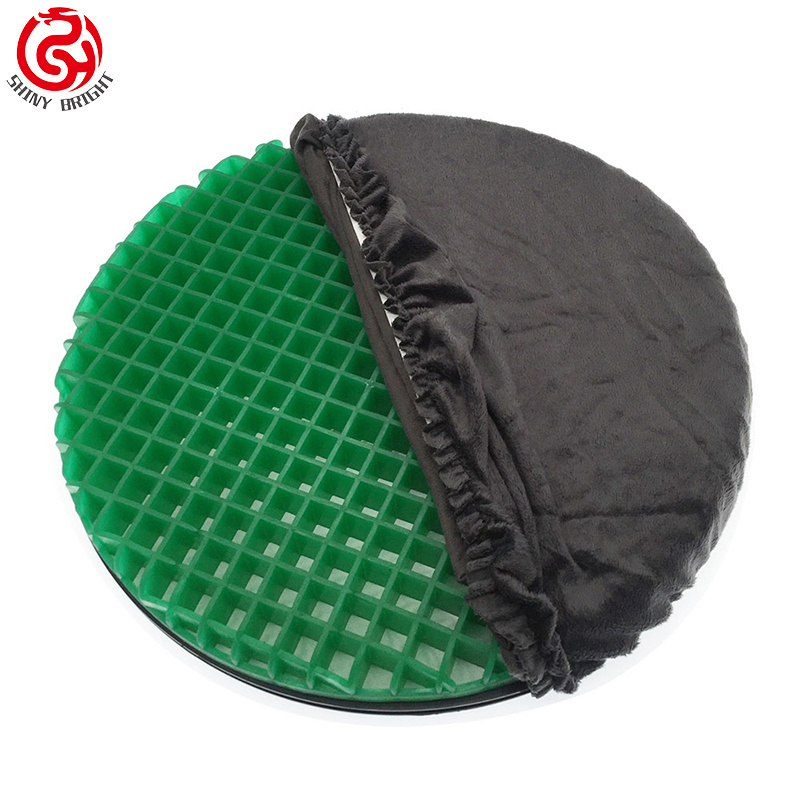 High Quality outdoor 360 Swivel Mobility Cool Gel  Memory foam Car Rotation Seat Cushion