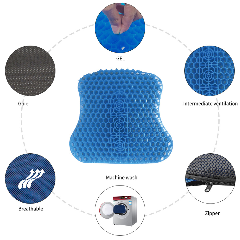 Wholesale Office Chair Cushion Orthopedic Seat Cushion Honeycomb Pad Cooling Car Seats Pillows Cushions