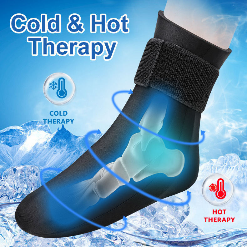 Hot Cold Therapy Ankle Protection Sock Comfortable Cheap Cooling Gel Ice pack Socks for Ankle